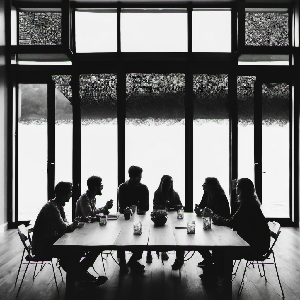 Image of people sitting around a table.